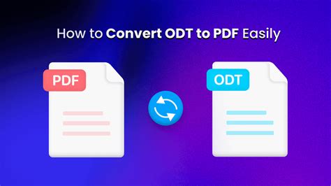 ODT to PDF converter .